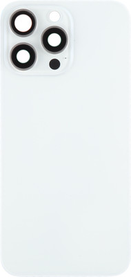 Spares4ever iPhone 15 Pro Max White Replacement Glass with Camera Lens and Magsafe Magnet Back Panel(White)