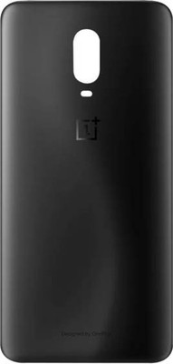 SRaccessories OnePlus 6T (Glass) Back Panel(Midnight Black)