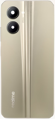 SRaccessories Realme C33 (With Middle Ring & Side Volume Power Buttons) Full Panel(Sandy Gold)