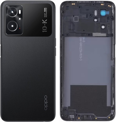 Flipkart SmartBuy Oppo K10 (4G) with Middle Ring Camera Lens & Side Volume Power Buttons Back Panel(Black Carbon)