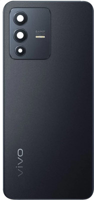 Unique4Ever Vivo V23 ( 5G ) With Camera Ring Glass Lens Back Panel(Stardust Black)