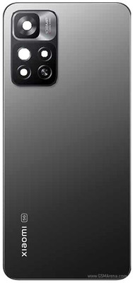 KezeMize Xiaomi Mi 11i 5G (Glass) (with Camera Lens) (with Proper Logo) Back Panel(Black)