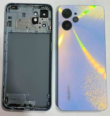 SPAREASP Realme 9i 5G Housing Body (Middle Ring + Back Panel) Back Panel(Blue)