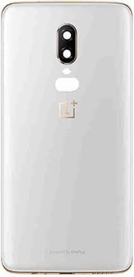 SPAREASP OnePlus 6 White With Camera Lens Back Panel(White)