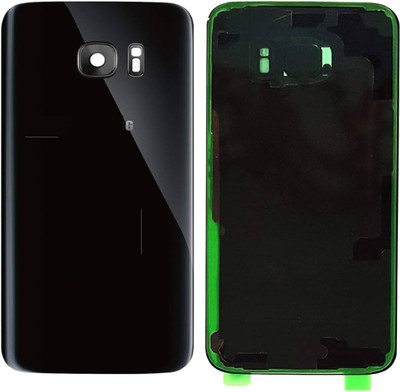 SPAREWARE SAMSUNG Samsung Galaxy S7 Edge -Black (WITH CAMERA LENS) Back Panel(Black)