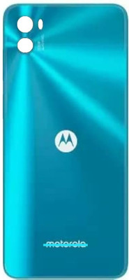 Sandreezz Motorola Moto E32 (with Proper Logo) Back Panel(Arctic Blue)