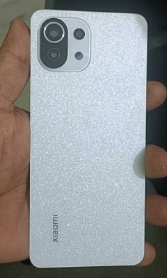 SRaccessories Mi 11 Lite 5G (Glass) With Camera Ring Glass Lens Back Panel(Diamond Dazzle)