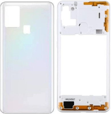 Zeflotecch Samsung Samsung A21S - White(Ring With Panel) Back Panel(white)