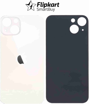 HNVIEW I PHONE 13 Back GLASS PANEL WITH LOGO AND COMPATIBLE Back Panel(White)