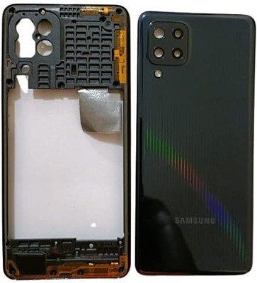 FixHub Samsung Galaxy M32 BACK GLASS COMPATIBLE Back Panel(BLACK)