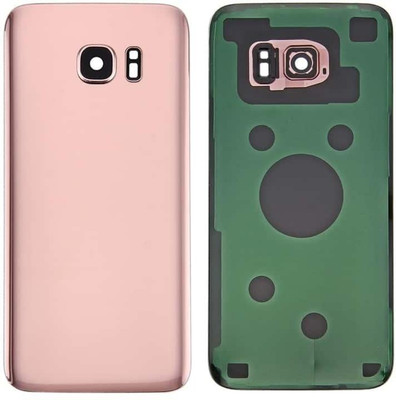 SPAREWARE Samsung Samsung Galaxy S7 Edge -Rose Gold (WITH CAMERA LENS) Back Panel(Gold)