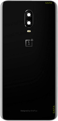 Safa Oneplus 6T With Camera Glass Back Panel(Mirror Black)