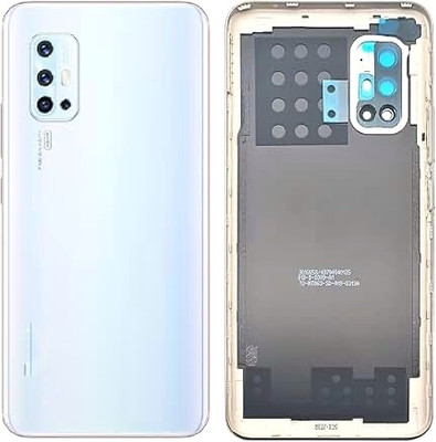 SPAREASP Vivo V17 Housing Body Panel With Middle Ring (Middle Ring + Back Panel) White Back Panel(White)