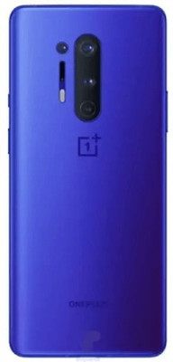 SPAREASP OnePlus 8 Pro (Glass) With Camera Lens Back Panel(Blue)