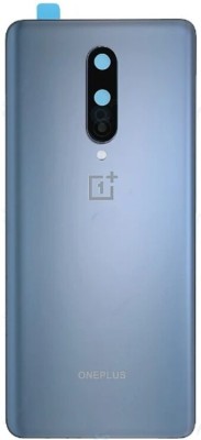 Kraze4blaze OnePlus 8 (Glass)(With Camera Lens)(With Proper Logo) Back Panel(Silver)