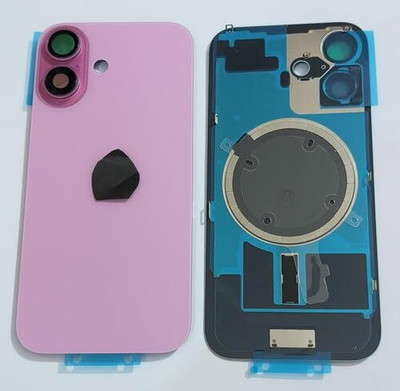 FixHub iPhone 16 BACK PANEL COMPATIBLE Back Panel(pink)