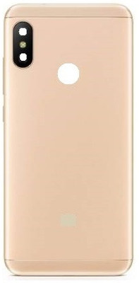 KezeMize Xiaomi Redmi 6 Pro (with Proper Logo) Back Panel(Gold)