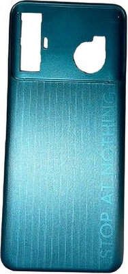 Sandreezz Tecno Spark 8 Pro (KG8) (with Proper Logo) Back Panel(Turquoise Cyan)