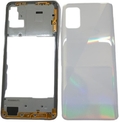 SRaccessories Samsung Galaxy A51 (Housing Body) (Side Keys with Middle Body) Full Panel(Prism Crush White)
