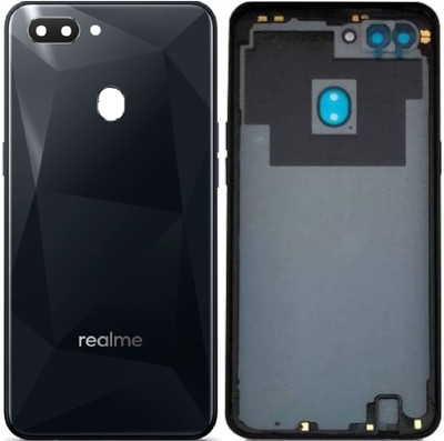 Sandreezz Realme 2 (with Proper Logo) (With Camera Lens & Side Volume Power Buttons) Back Panel(Diamond Black)