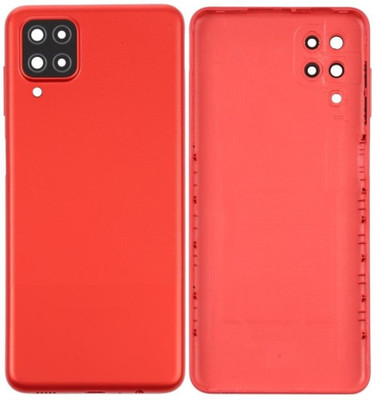 Sandreezz Samsung Galaxy A12 (with Proper Logo) Back Panel(Red)