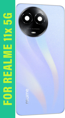 SUFO Realme 11x 5G With Camera Glass Back Panel(Purple Dawn)