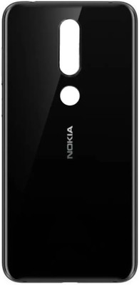 Flipkart SmartBuy Nokia 6.1 Plus (Glass) Back Panel(Black)
