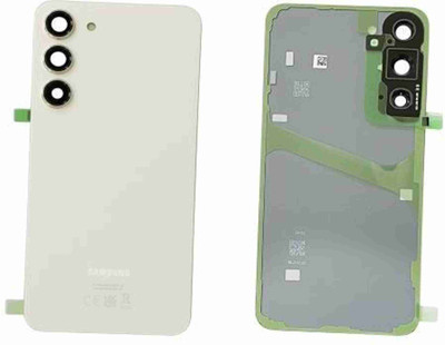HNVIEW SAMSUNG S23 5G BACK GLASS PANEL WITH CAMERA LENS COMPATIBLE WITH LOGO Back Panel(Gold)