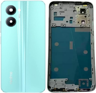 Sandreezz Realme C33 (with Proper Logo) (With Middle Ring & Side Volume Power Buttons) Full Panel(Aqua Blue)