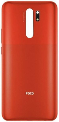 SRaccessories POCO M2 Back Panel(Brick Red)