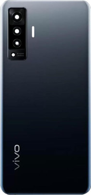 Docile Docile Back Panel for Vivo X50 (Matt Black) Rear Housing Body Cover with Camera Lens Cutout Back Panel(BLACK)