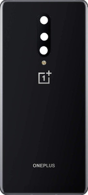 LEISURELIC ONEPLUS 8 (GLASS) WITH CAMERA RING GLASS PROPER LOGO Back Panel(GLACIAL BLACK)