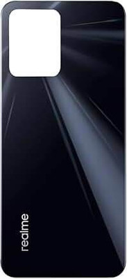 SPAREASP Realme C35 (With Proper Logo) Black Back Panel(Black)