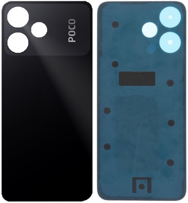 Sandreezz Xiaomi Poco M6 Pro (5G) (Best Quality) (Glass) (with Proper Logo) Back Panel(Power Black)