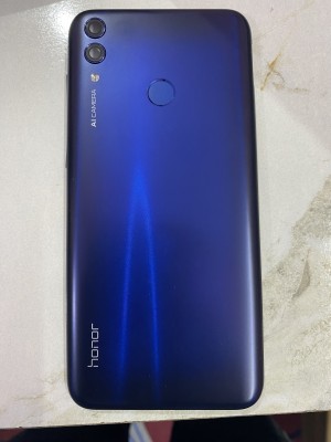 FLOUNDER HONOR 8C WITH FINGERPRINT SENSOR PROPER LOGO Back Panel(BLUE)