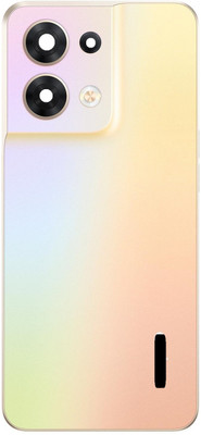 Kraze4blaze Oppo Reno 8 5G (With Lens and With Proper Logo) Back Panel(Shimmer Gold)