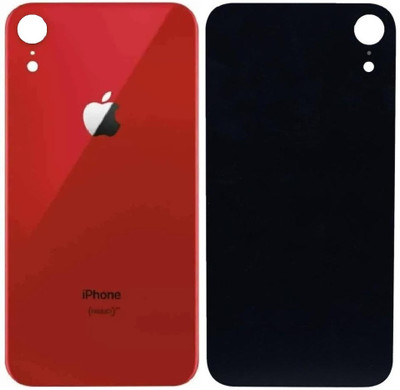 Sandreezz Apple iPhone XR (Glass) (Best Quality) (with Proper Logo) Back Panel(Red)