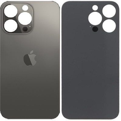 KezeMize Apple iPhone 13 Pro Max (Best Quality)(With Proper Logo)(Glass) Back Panel(Grey)