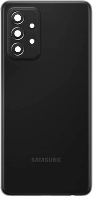 FLOUNDER SAMSUNG GALAXY A52 / A52s (With Camera Lens Ring) (with Proper Logo) Back Panel(Awesome Black)