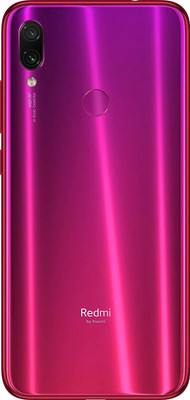 GHEREL Redmi Note 7 Pro Glass Back Panel(Nablua Red)