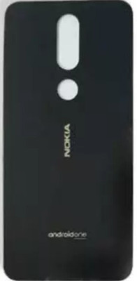 SRaccessories Nokia 7.1 ( Glass ) Back Panel(Black)