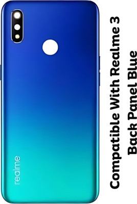 Shkiyo REALME 3 With Proper Logo Back Panel(Blue)