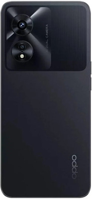 FLOUNDER OPPO A97 (5G) HOUSING BODY WITH MIDDLE RING AND CAMERA RING GLASS BACK PANEL Full Panel(BLACK)