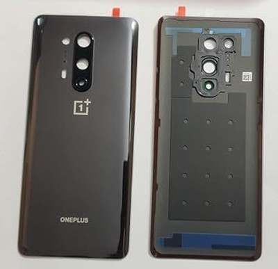 SPAREWARE ONEPLUS Oneplus 8 Pro -Black (WITH CAMERA LENS & HEAT & SINK GASKET) Back Panel(Black)