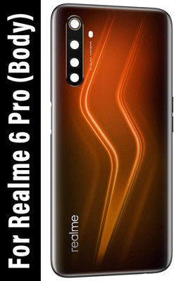 SUFO Realme 6 Pro With Camera Glass Full Back Panel(Lightening Orange)