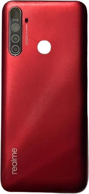 KezeMize Realme 5I (Best Quality)(With Proper Logo) Back Panel(Red)