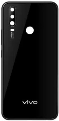 Sandreezz Vivo U10 (with Proper Logo) (With Ring Camera Lens & Side Volume Power Buttons) Back Panel(Thunder Black)