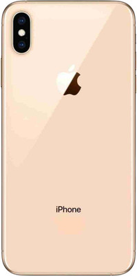 MJ PREMIUM QUALITY Mj primum quality Iphone xs max Back Panel(Gold)