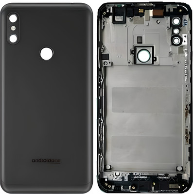 SRaccessories Motorola Moto One Power Back Panel(Black)