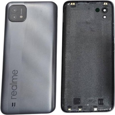 Sandreezz Realme C20 (Back Battery Door Panel) (Best Quality) (with Proper Logo) Back Panel(Cool Grey)